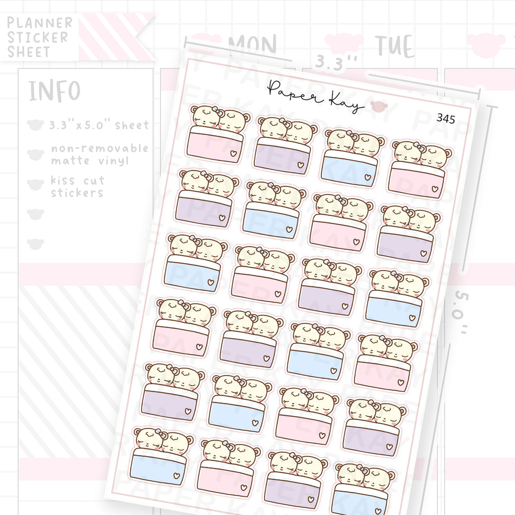 Napping Couple Sticker Sheet