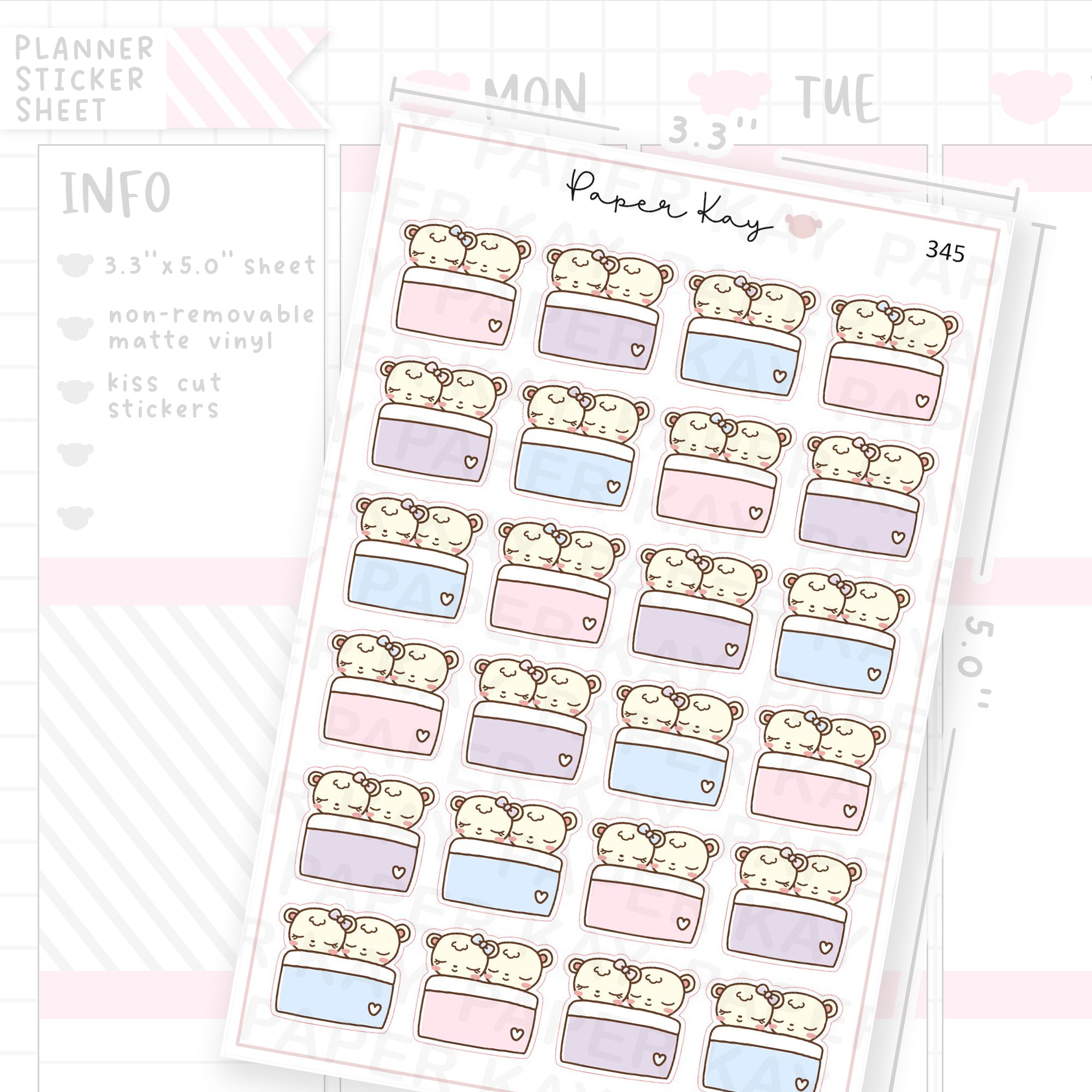 Napping Couple Sticker Sheet