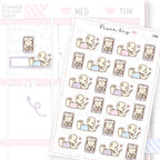 Couple Video Chatting Sticker Sheet