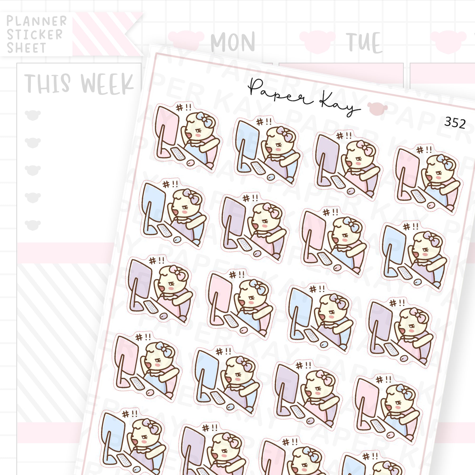 Mad at Work Sticker Sheet