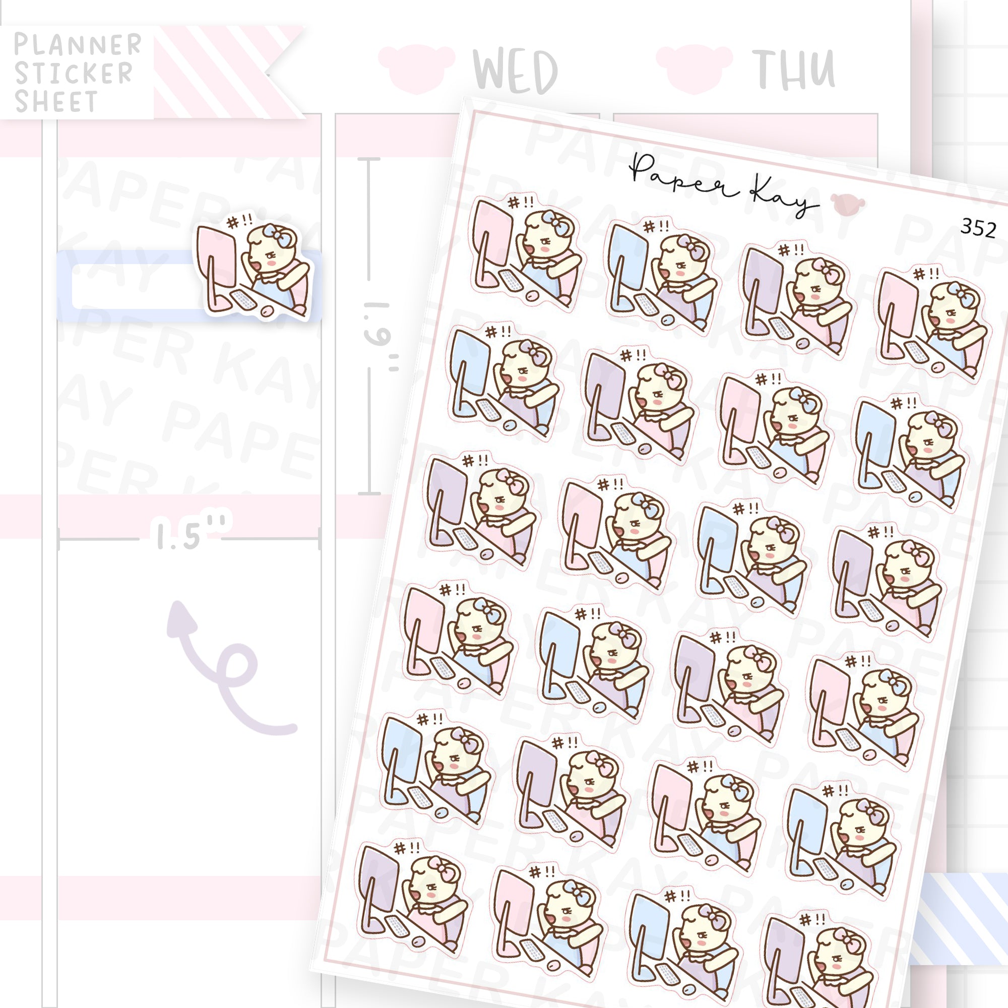 Mad at Work Sticker Sheet