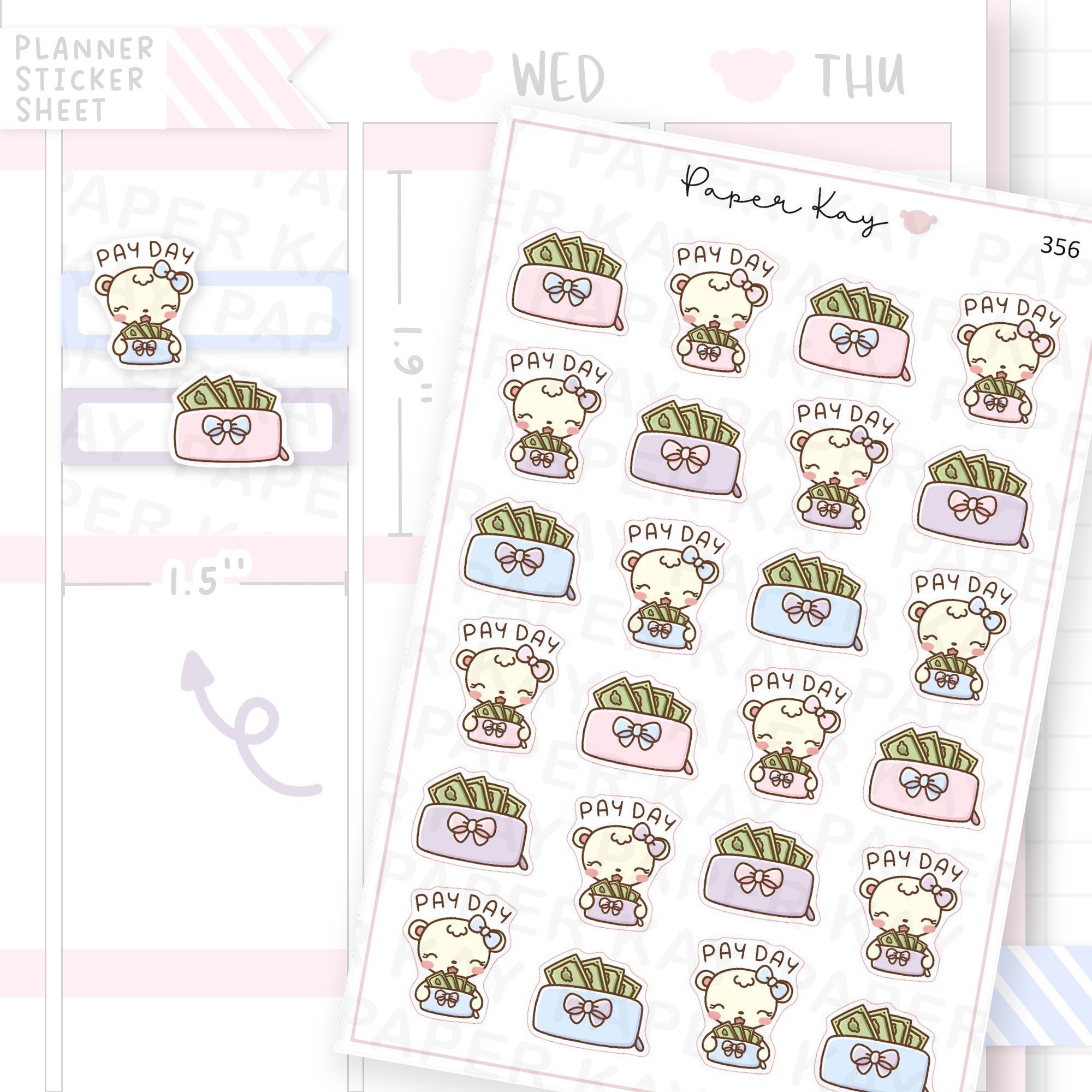 Pay Day Sticker Sheet