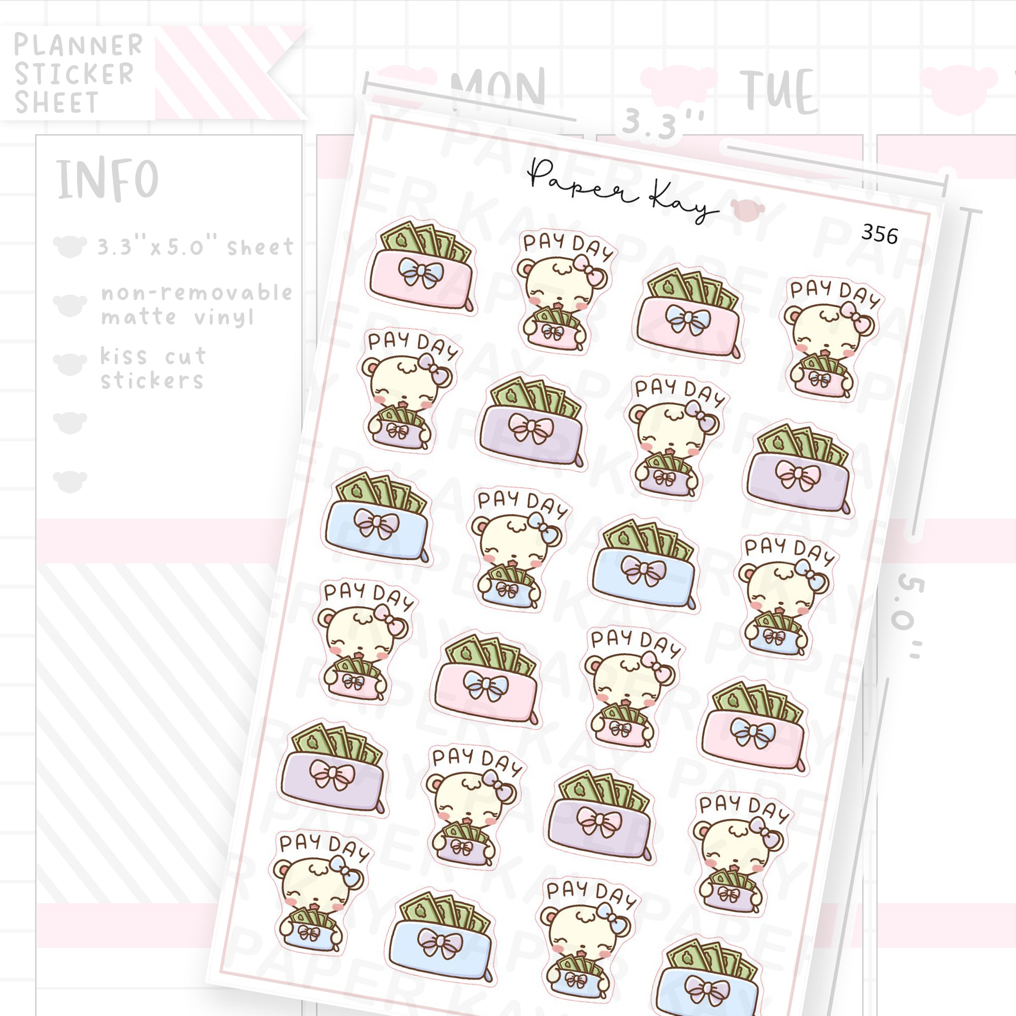 Pay Day Sticker Sheet