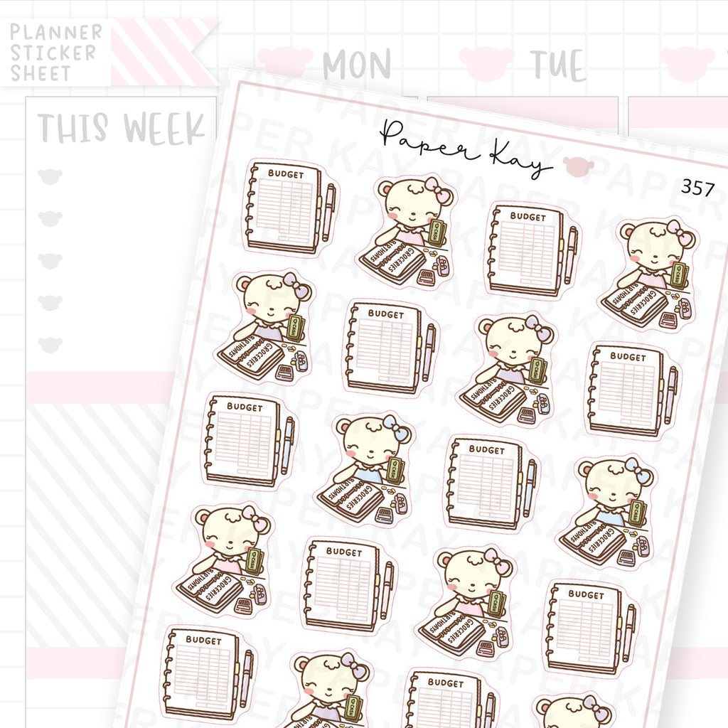 Budgeting Sticker Sheet