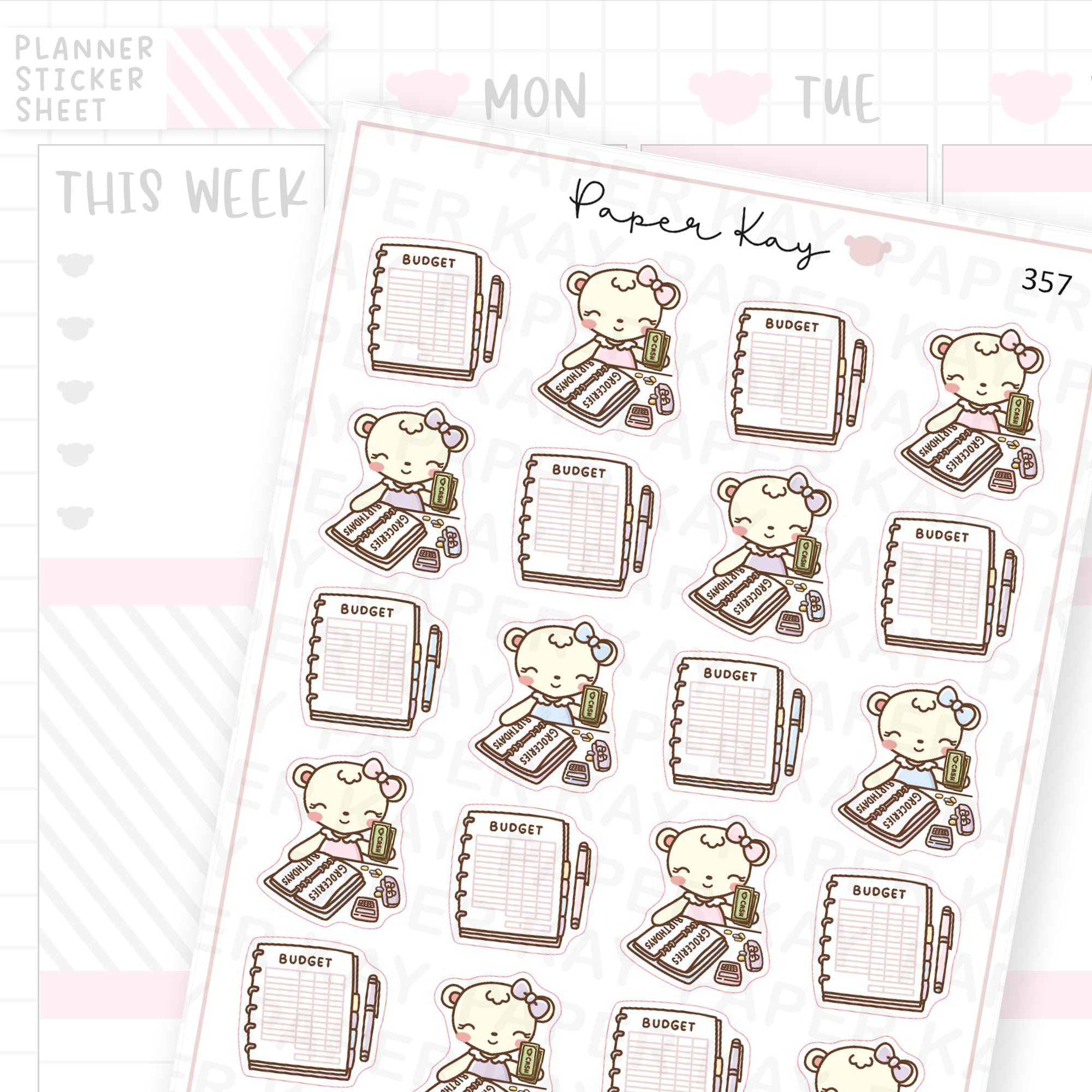 Budgeting Sticker Sheet