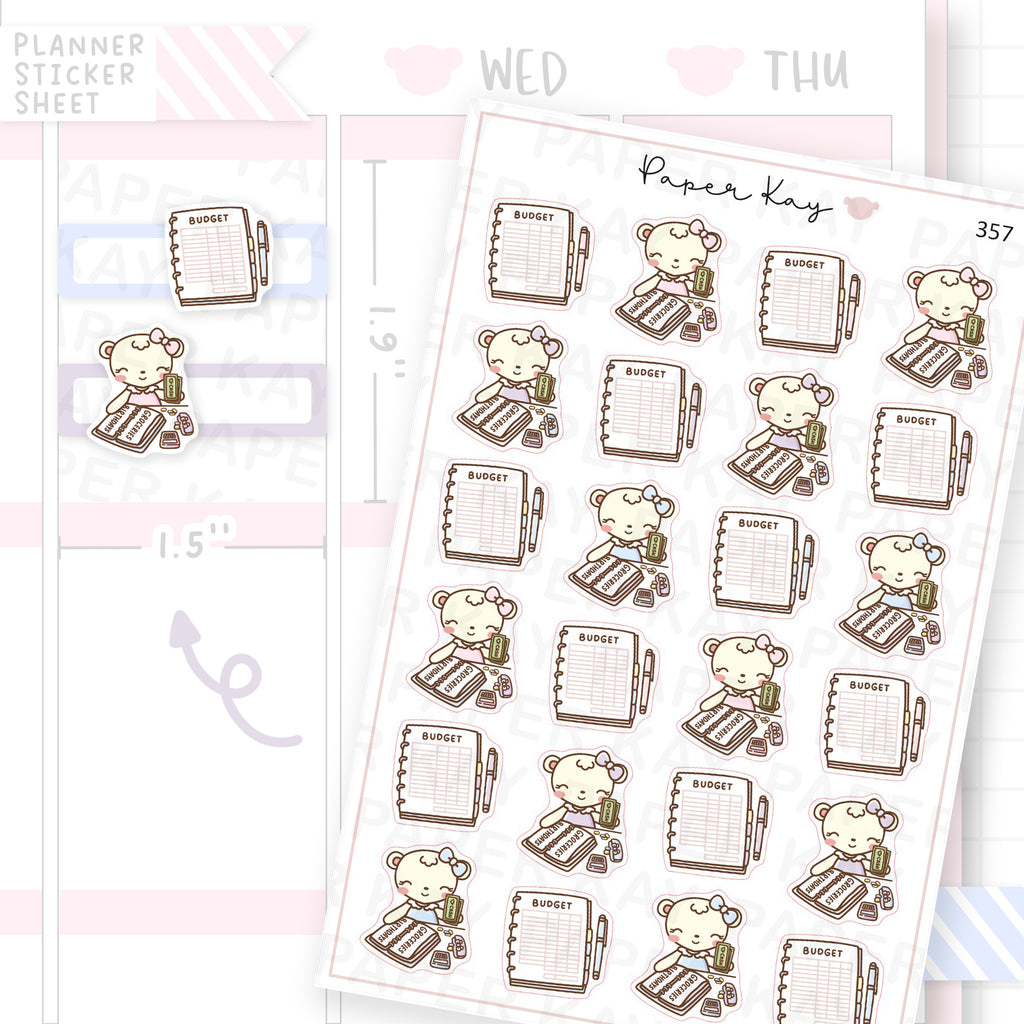 Budgeting Sticker Sheet