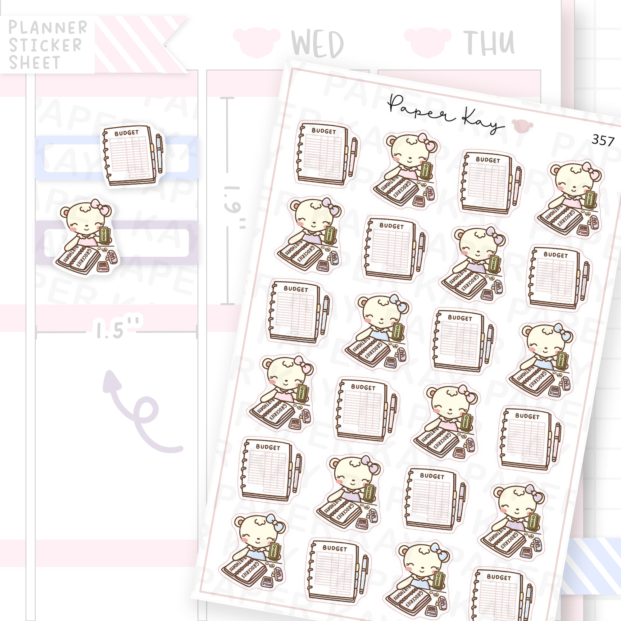 Budgeting Sticker Sheet