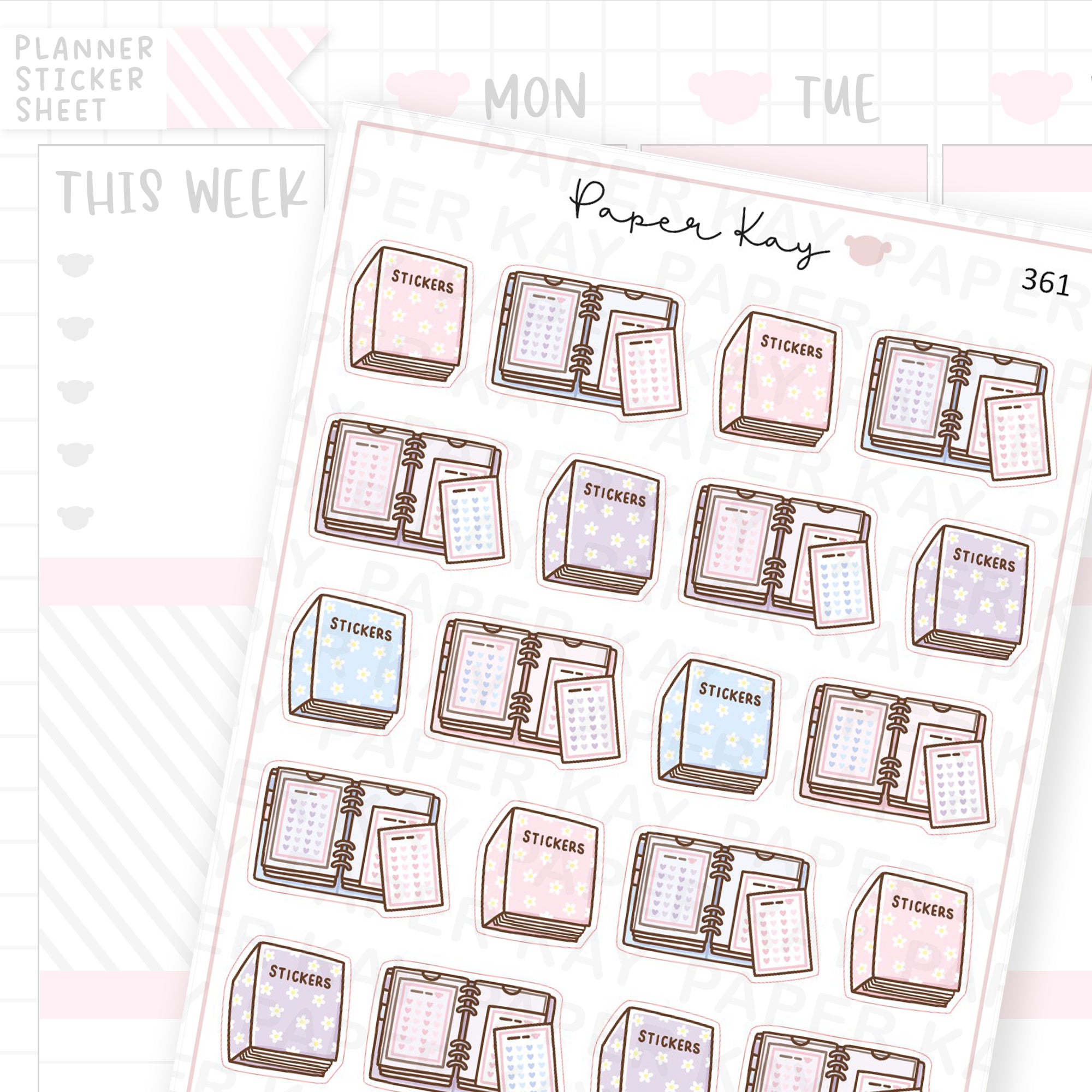 Sticker Storage Sticker Sheet