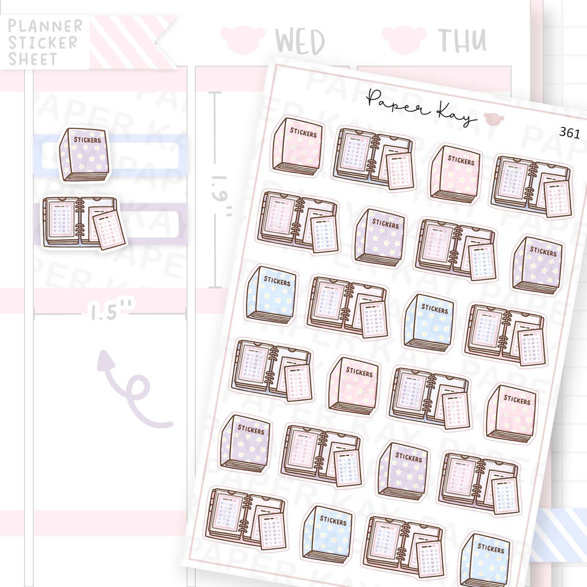 Sticker Storage Sticker Sheet