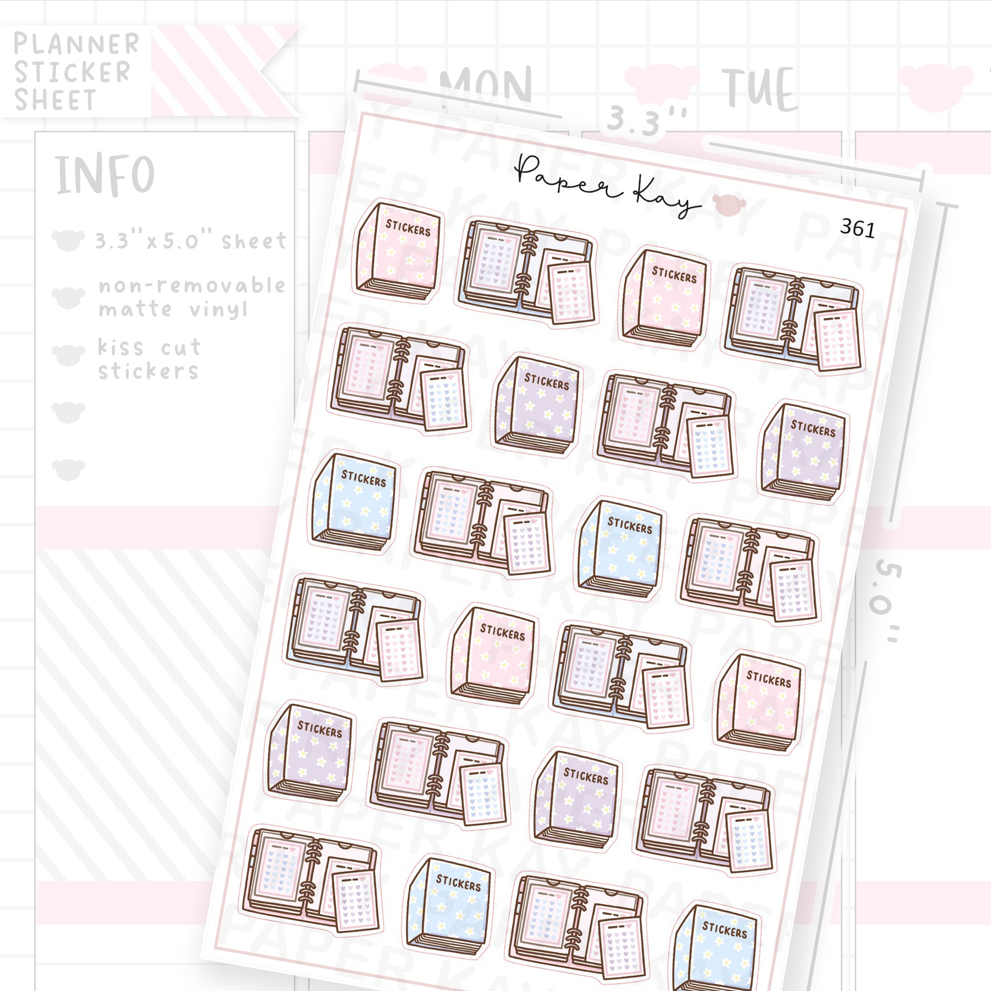 Sticker Storage Sticker Sheet