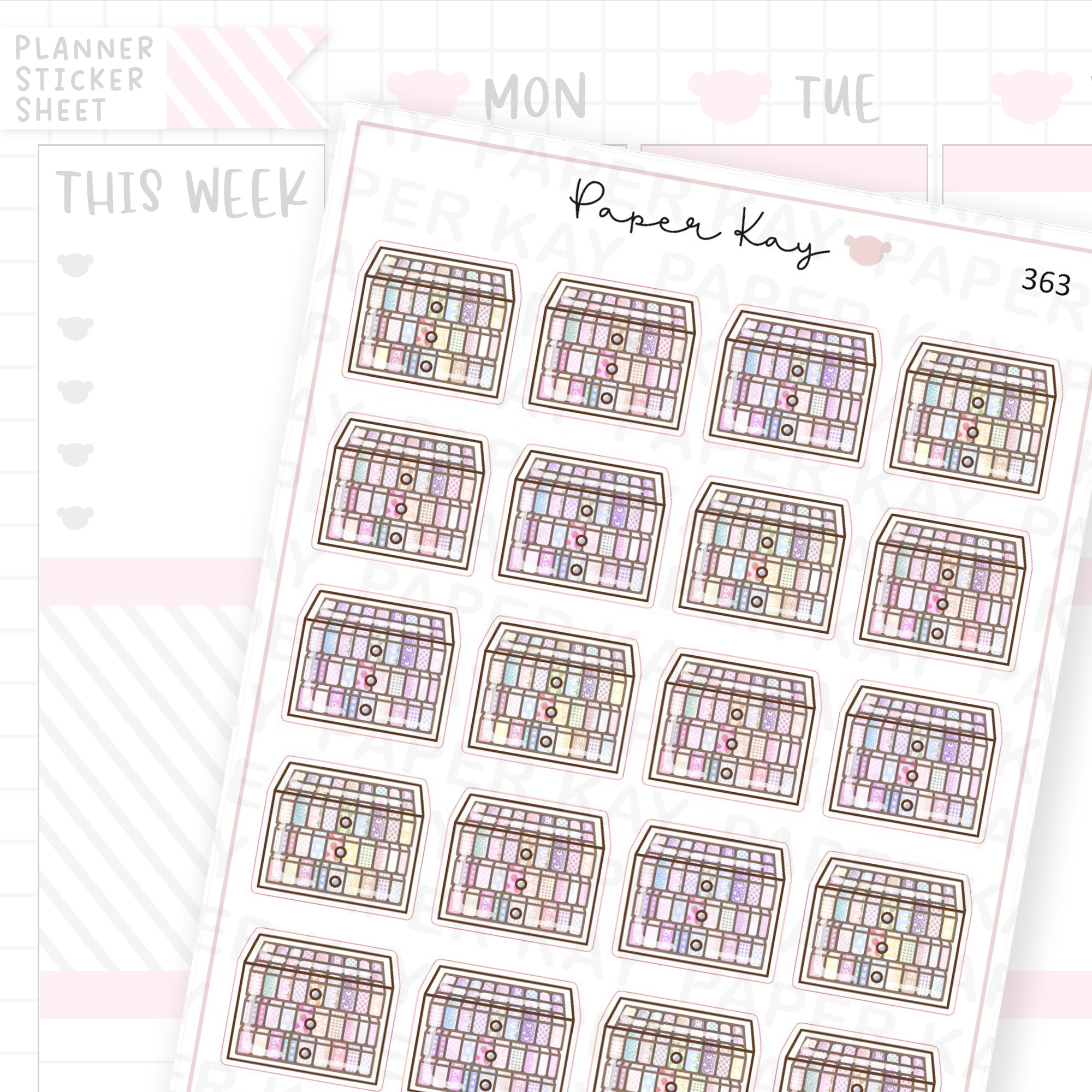 Washi Organiser Sticker Sheet