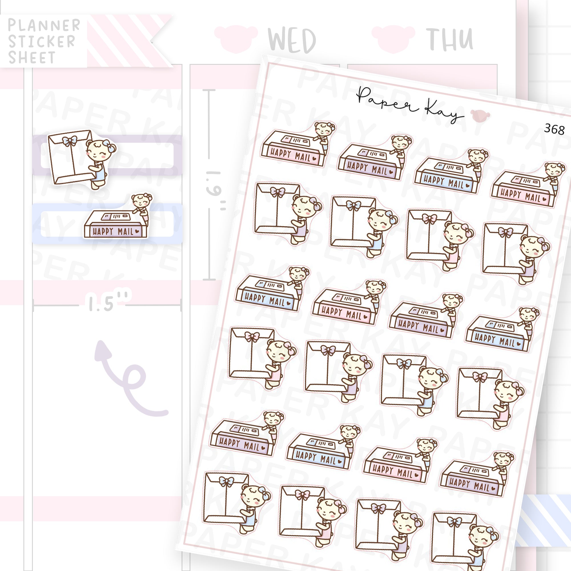 Planner Mail Sticker Sheet