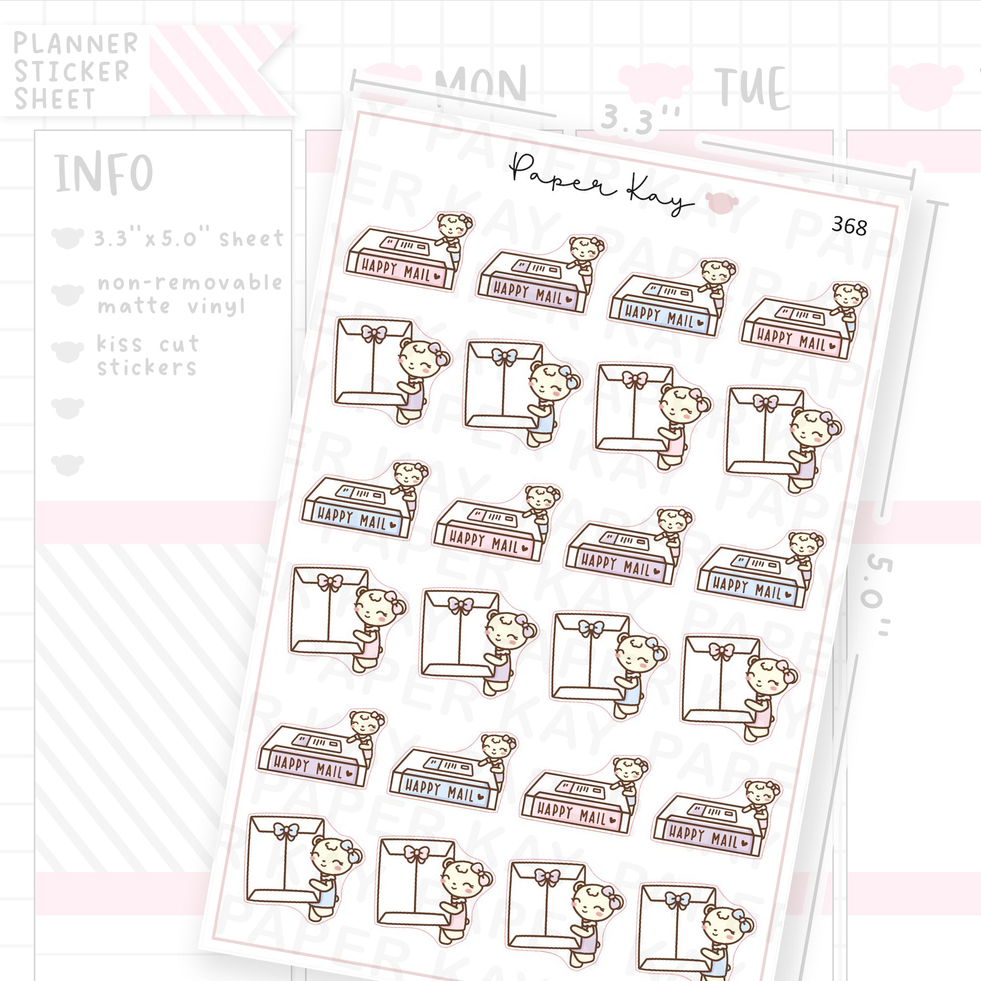 Planner Mail Sticker Sheet