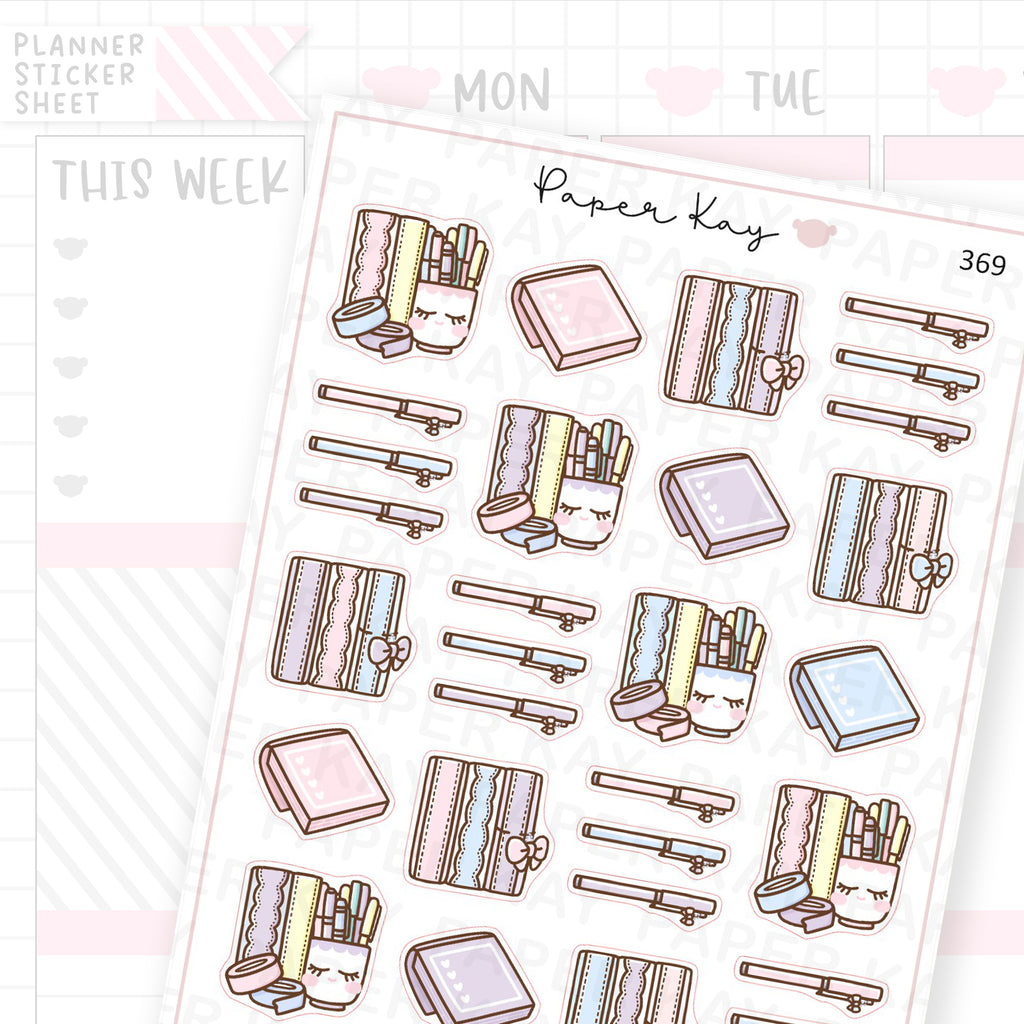 Planner Supplies Sticker Sheet