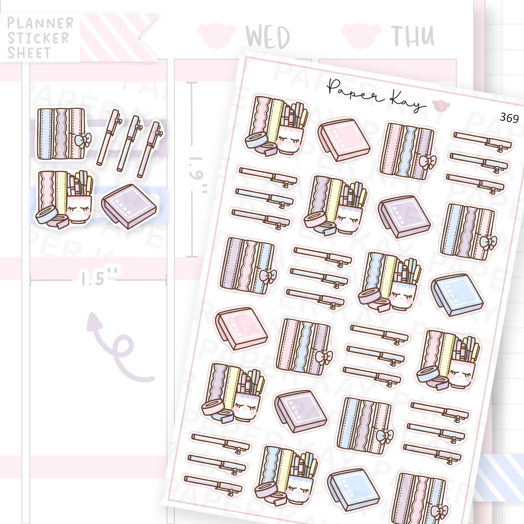 Planner Supplies Sticker Sheet