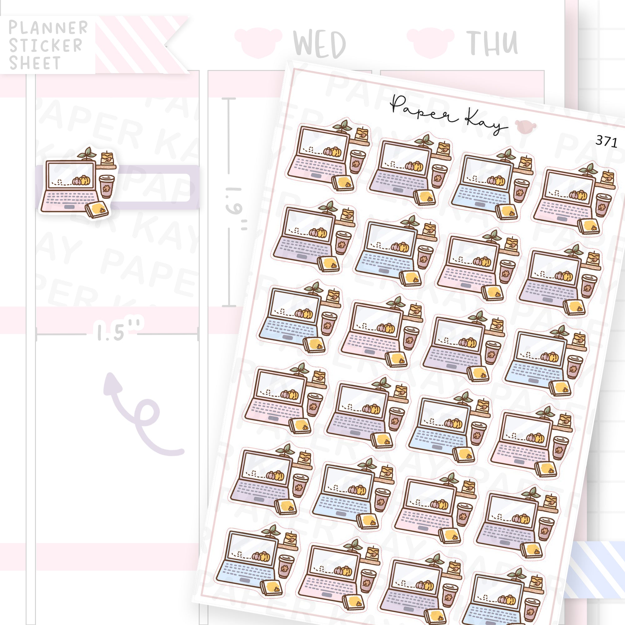 Autumn Laptop Sticker Sheet