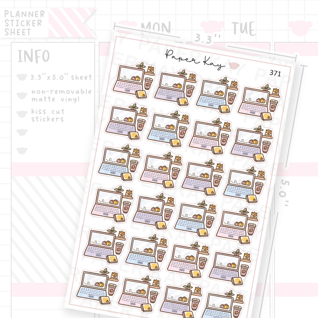 Autumn Laptop Sticker Sheet