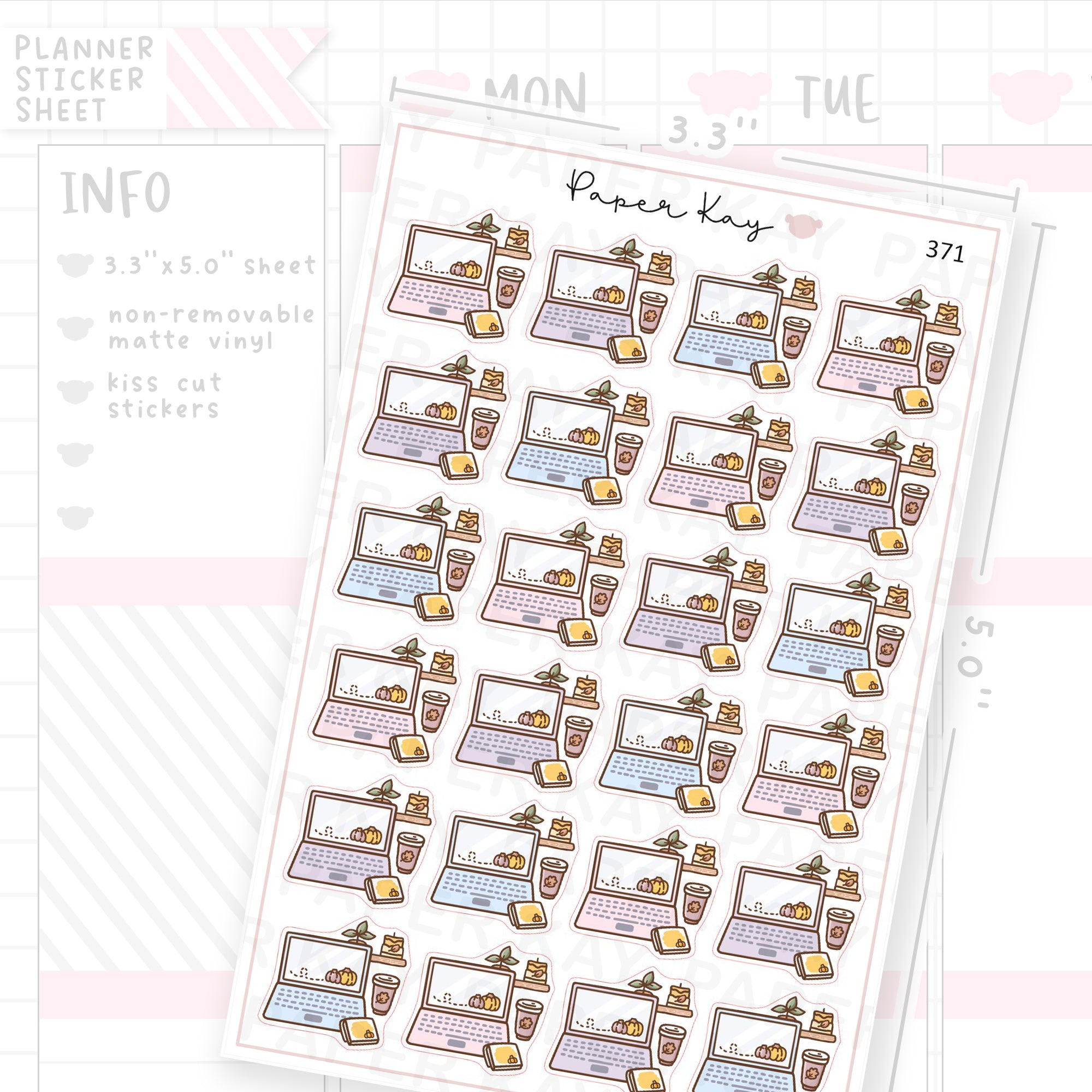 Autumn Laptop Sticker Sheet