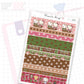 Winter Cafe Washi Strip Sticker Sheet