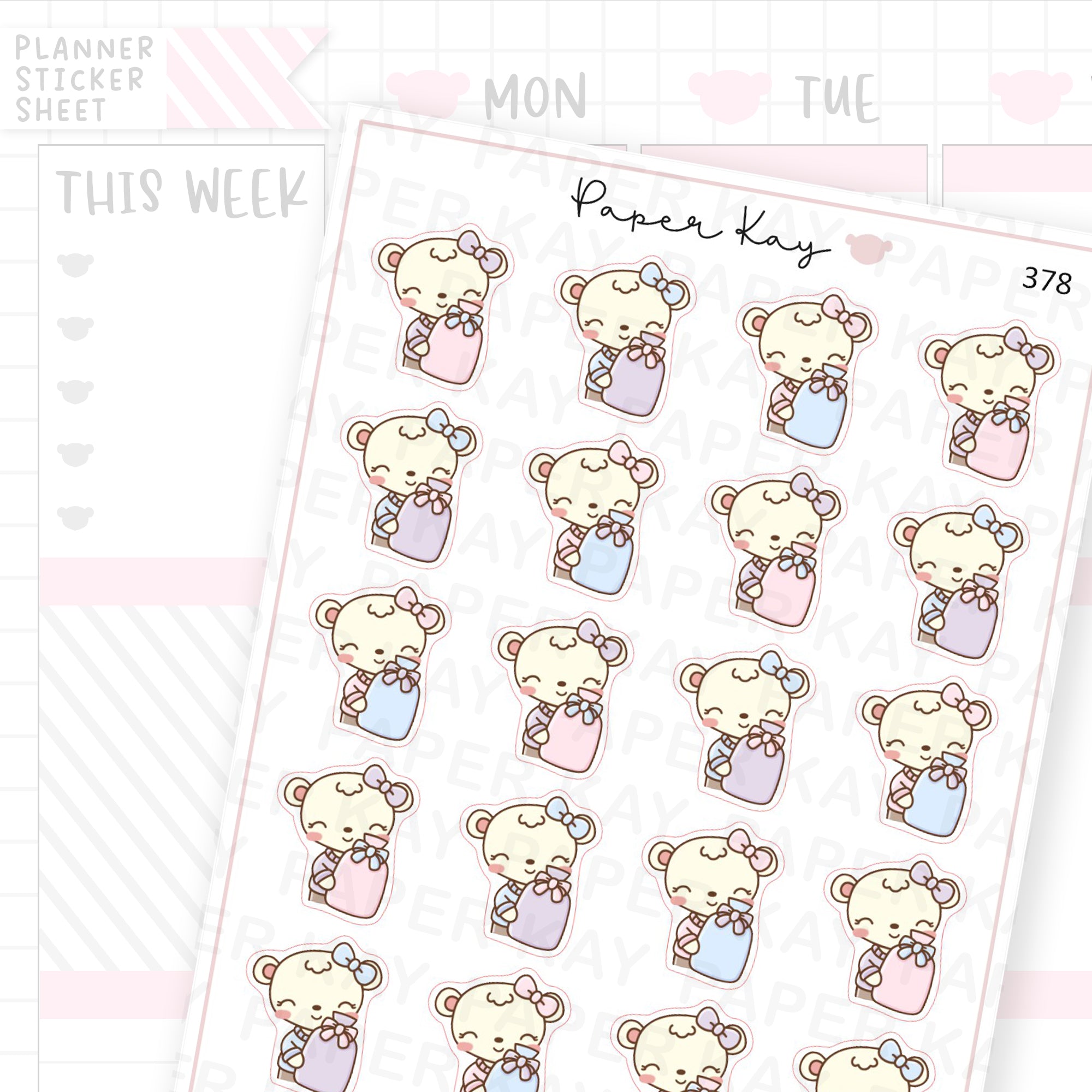 Hot Water Bottle Sticker Sheet