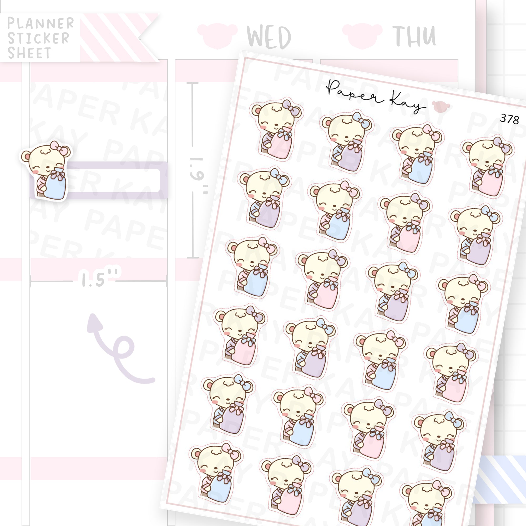 Hot Water Bottle Sticker Sheet