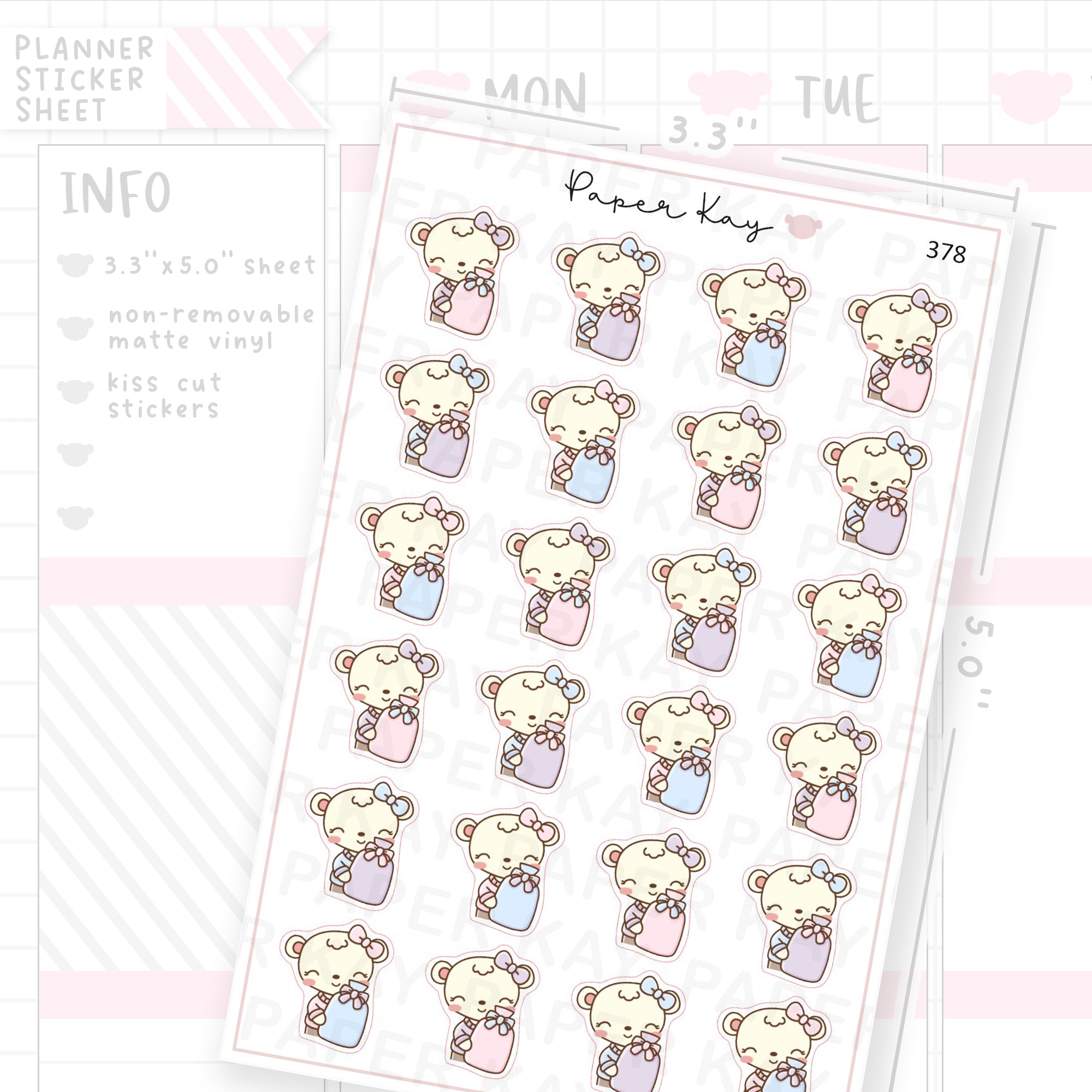 Hot Water Bottle Sticker Sheet