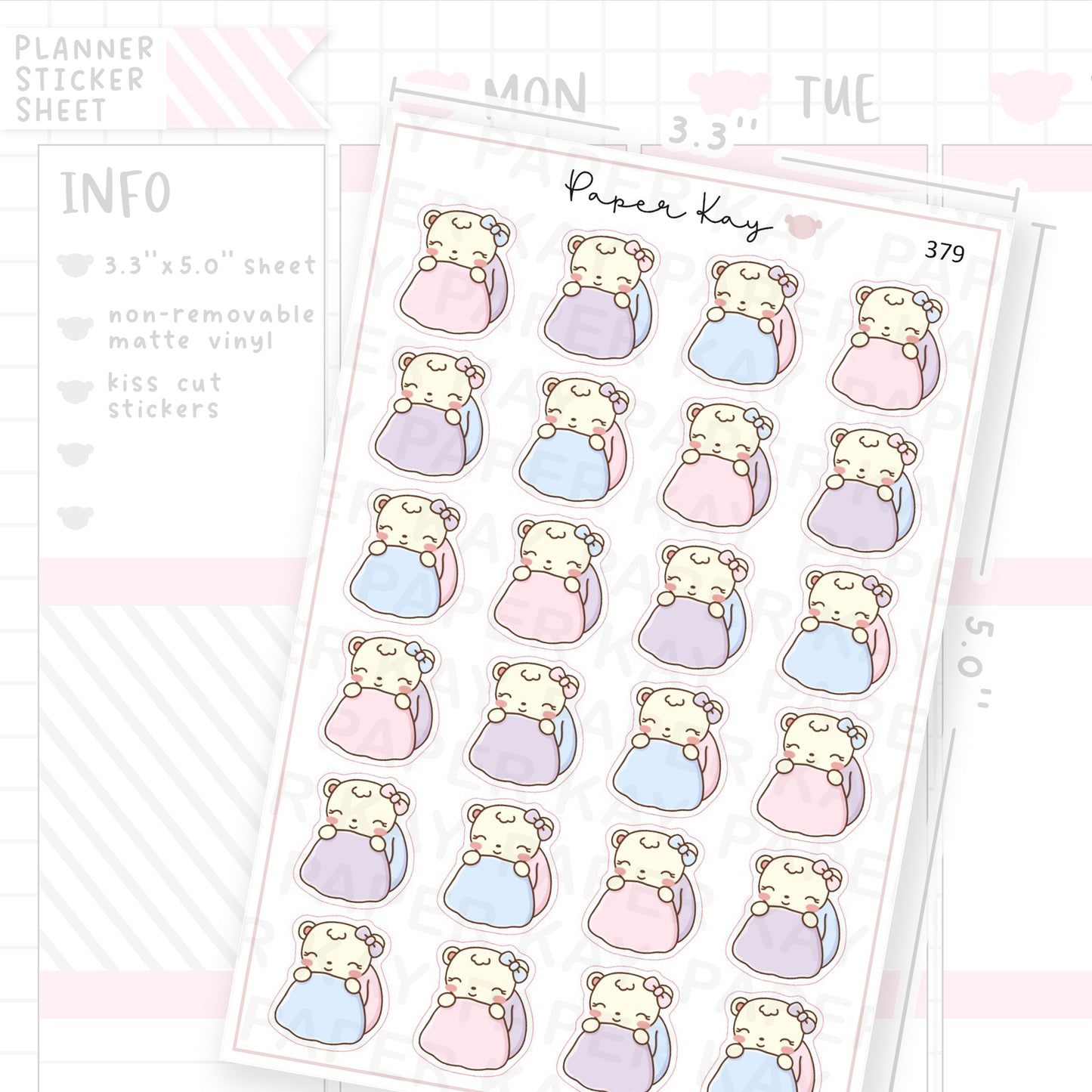 Cosy Blanket Sticker Sheet