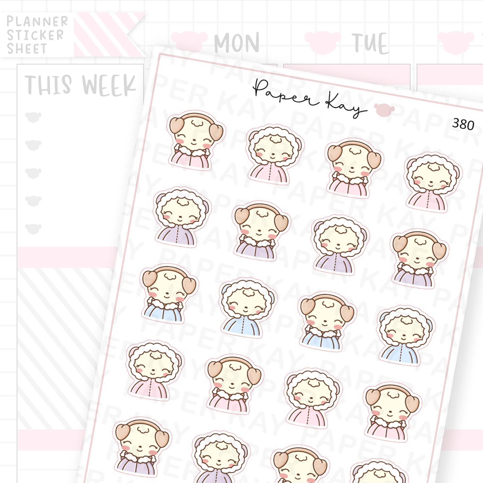 Winter Dot the Bear Sticker Sheet