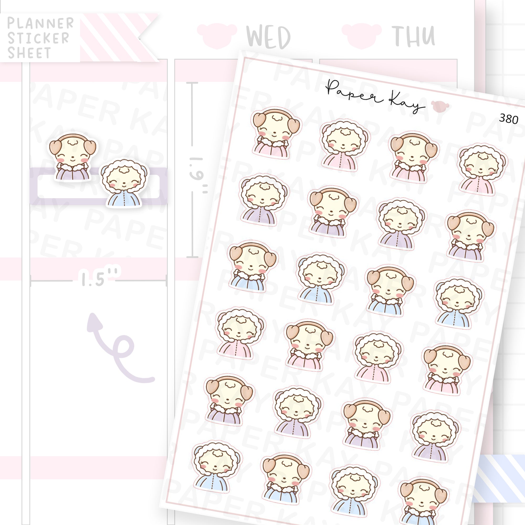 Winter Dot the Bear Sticker Sheet