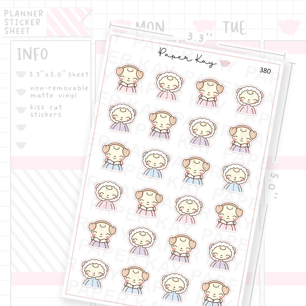 Winter Dot the Bear Sticker Sheet