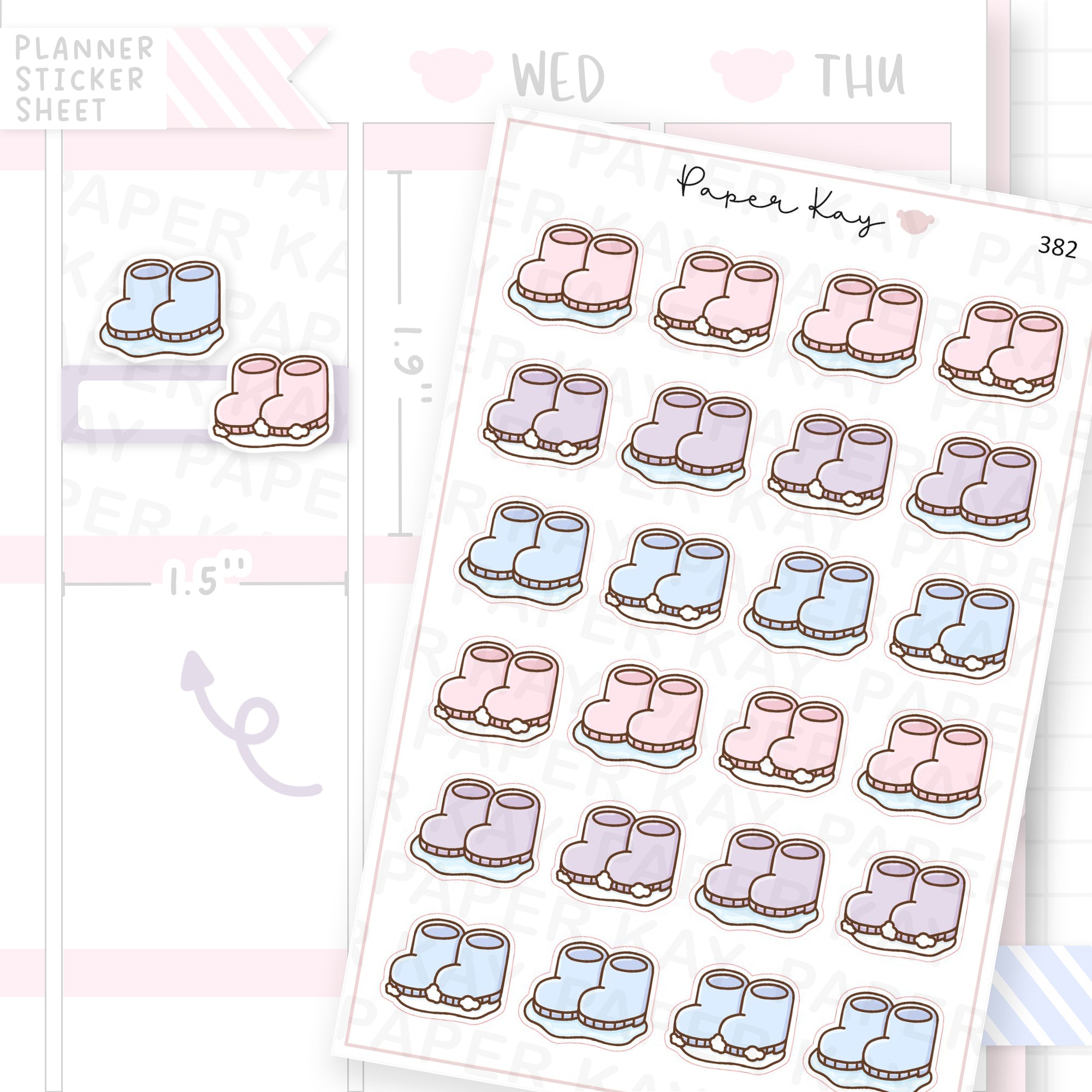 Winter Boots Sticker Sheet