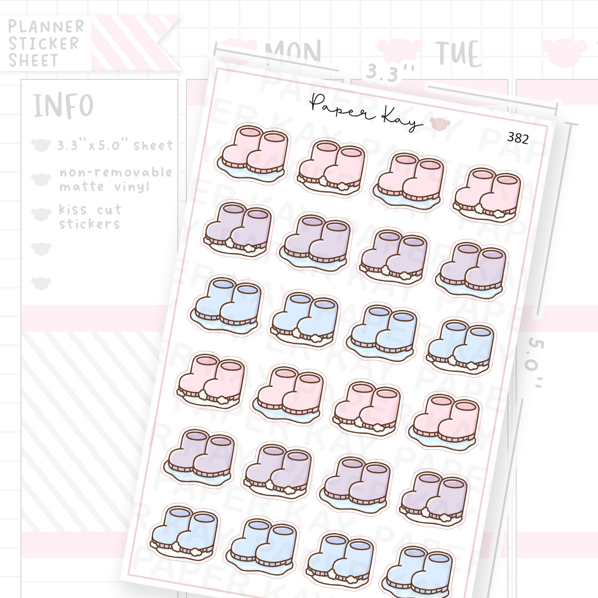 Winter Boots Sticker Sheet