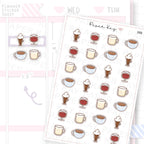 Winter Drinks Sticker Sheet
