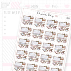 Winter Desk Sticker Sheet