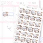 Winter Desk Sticker Sheet
