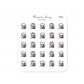 (PM080) Stand Mixer - Tiny Minimal Icon Stickers