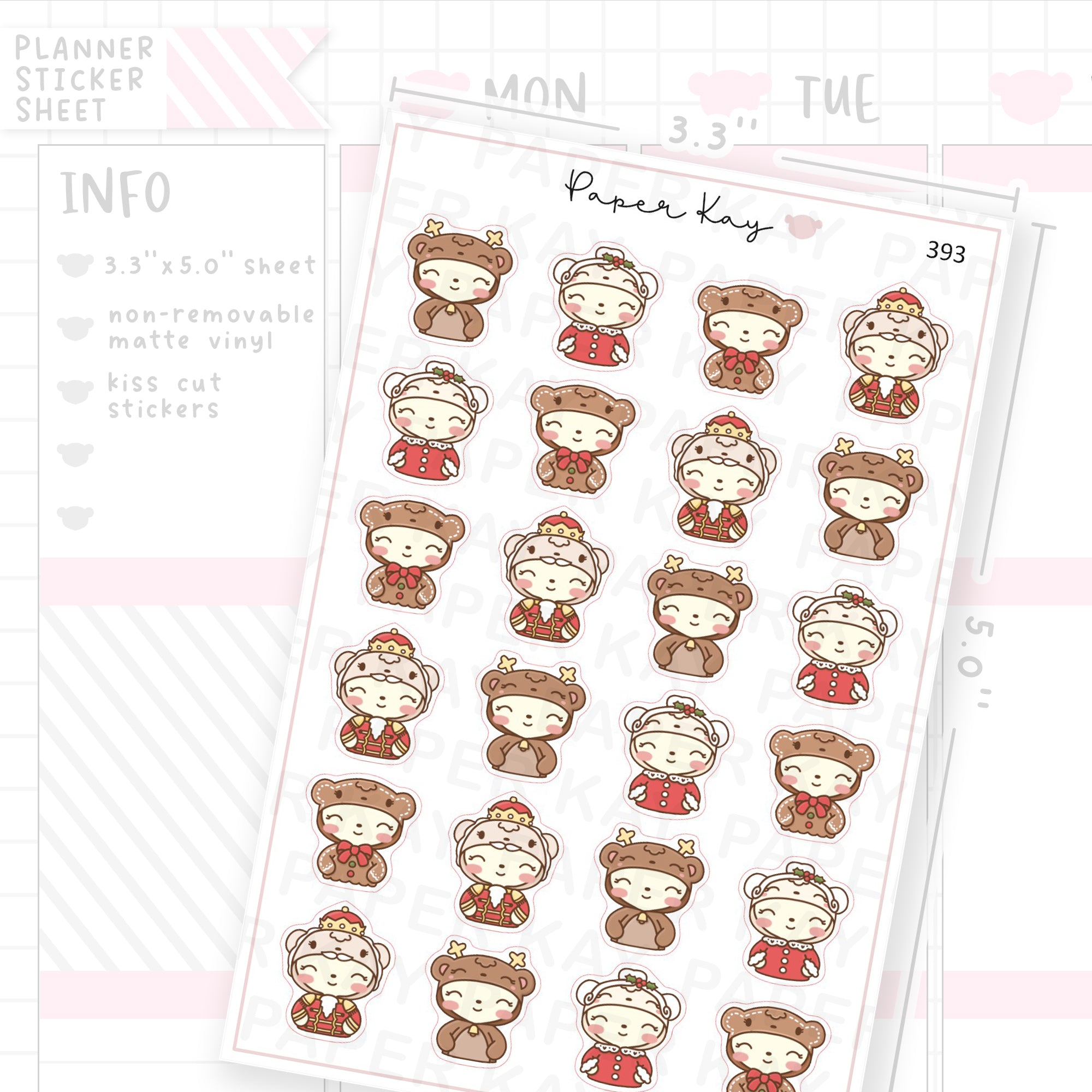 Christmas Onesie Sticker Sheet