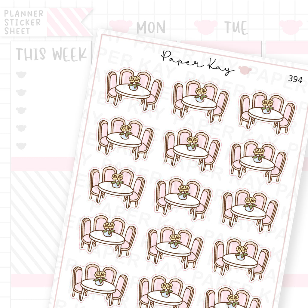 Dining Table Sticker Sheet