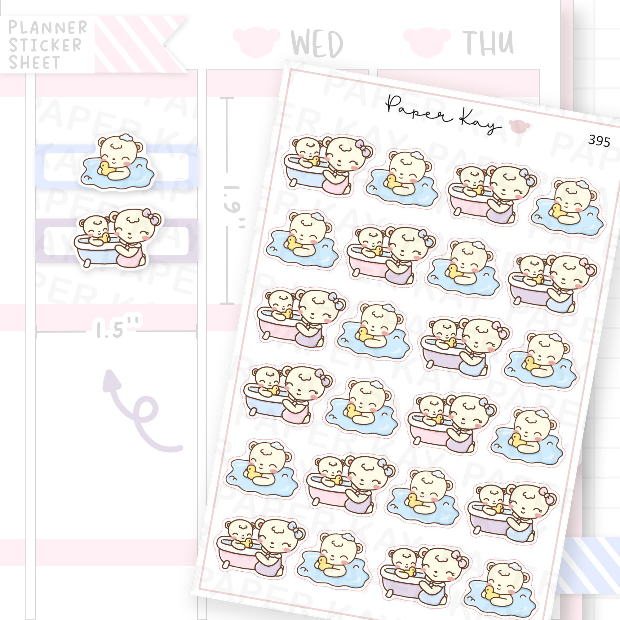 Bathtime Sticker Sheet