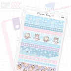 Icy Winter Washi Strip Sticker Sheet
