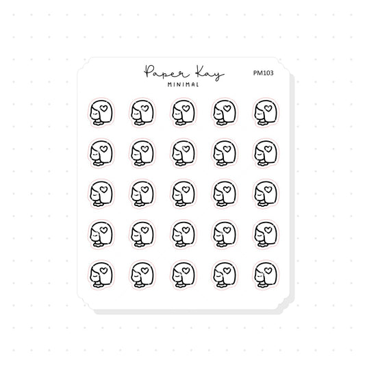 (PM103) Mental Health - Tiny Minimal Icon Stickers