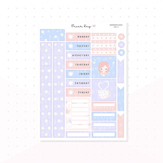 Mother's Day Hobonichi Cousin Kit - Planner Stickers