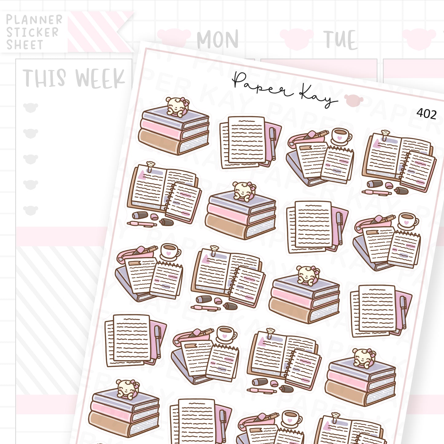 Study/Revision Sticker Sheet – Paper Kay