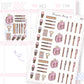 Study Stationery Sticker Sheet