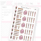 Study Stationery Sticker Sheet
