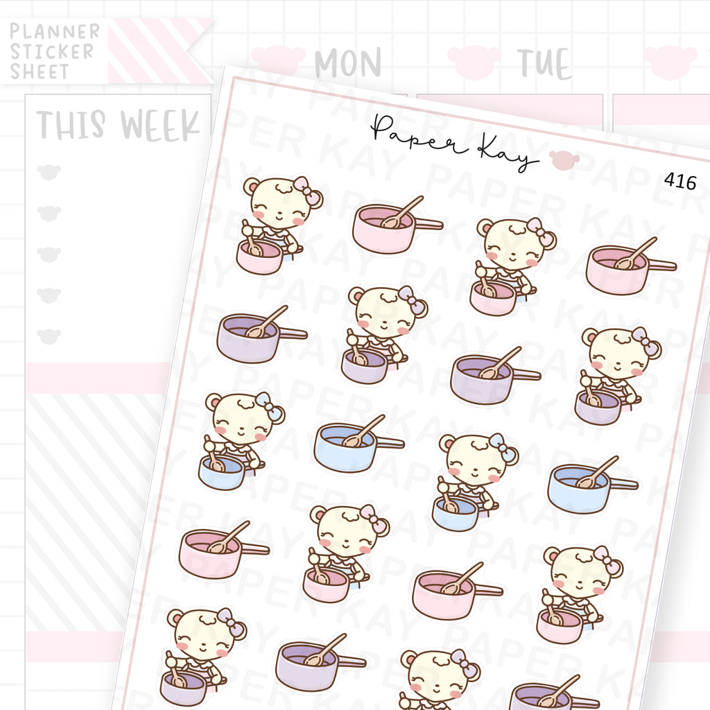Saucepan Sticker Sheet