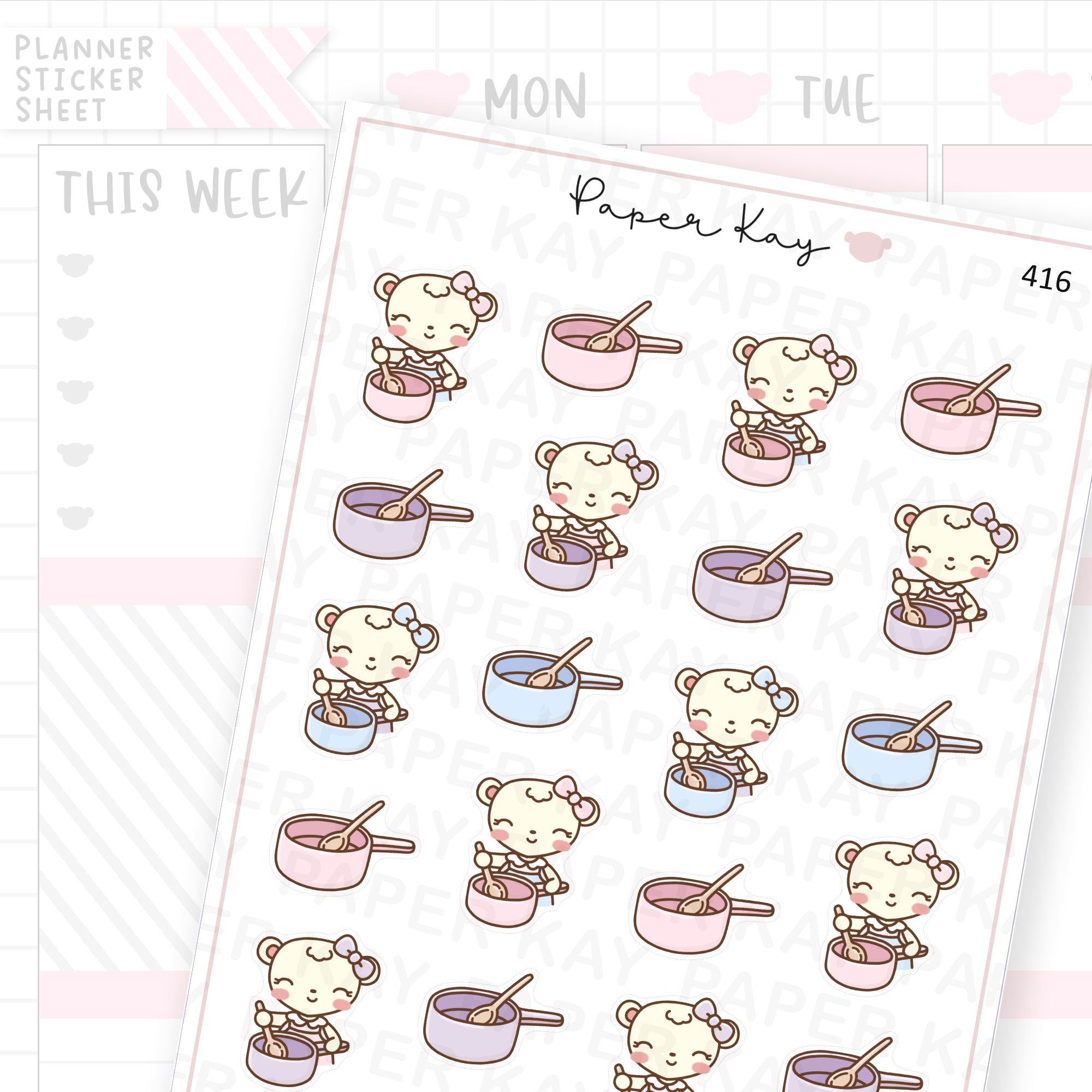 Saucepan Sticker Sheet
