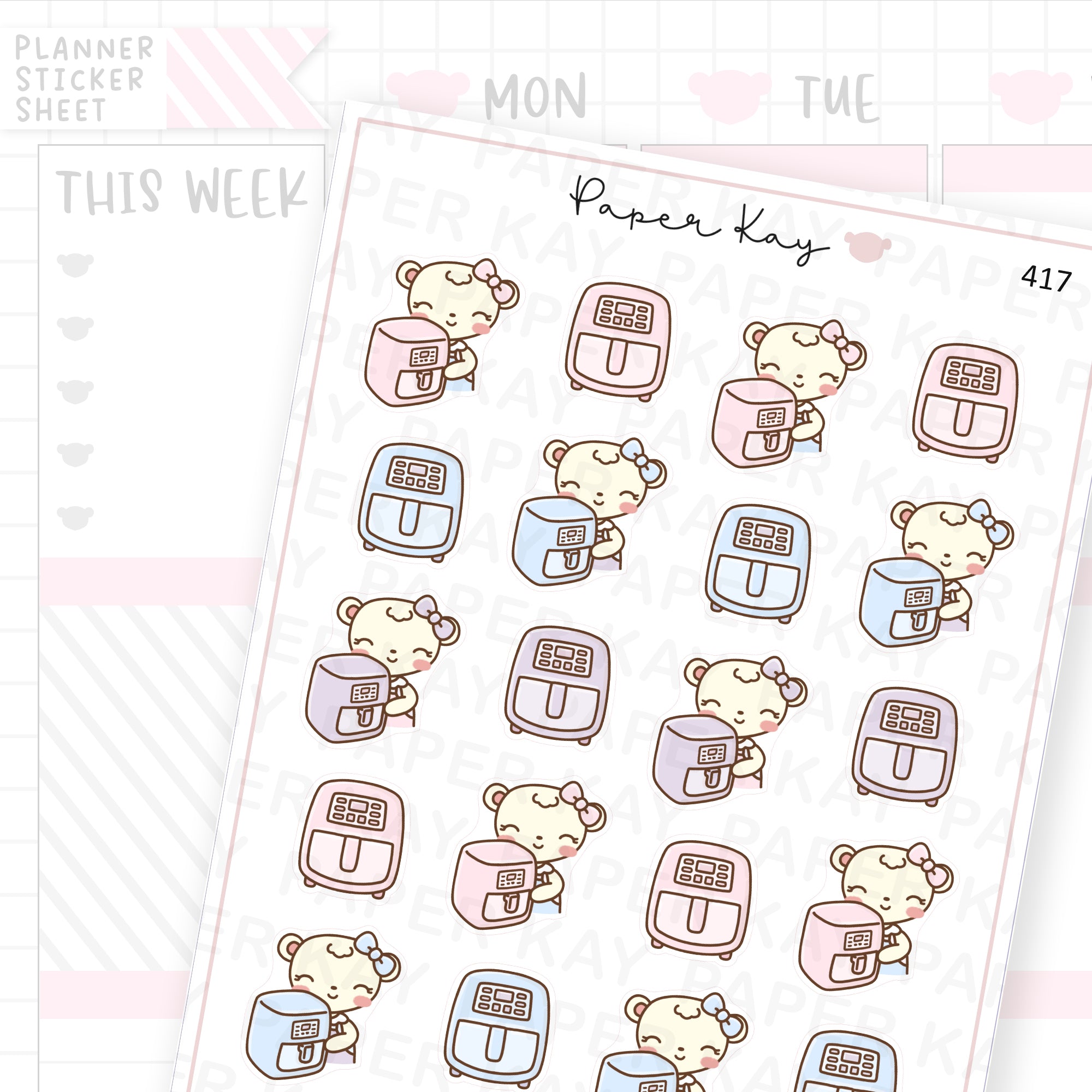 Air Fryer Sticker Sheet