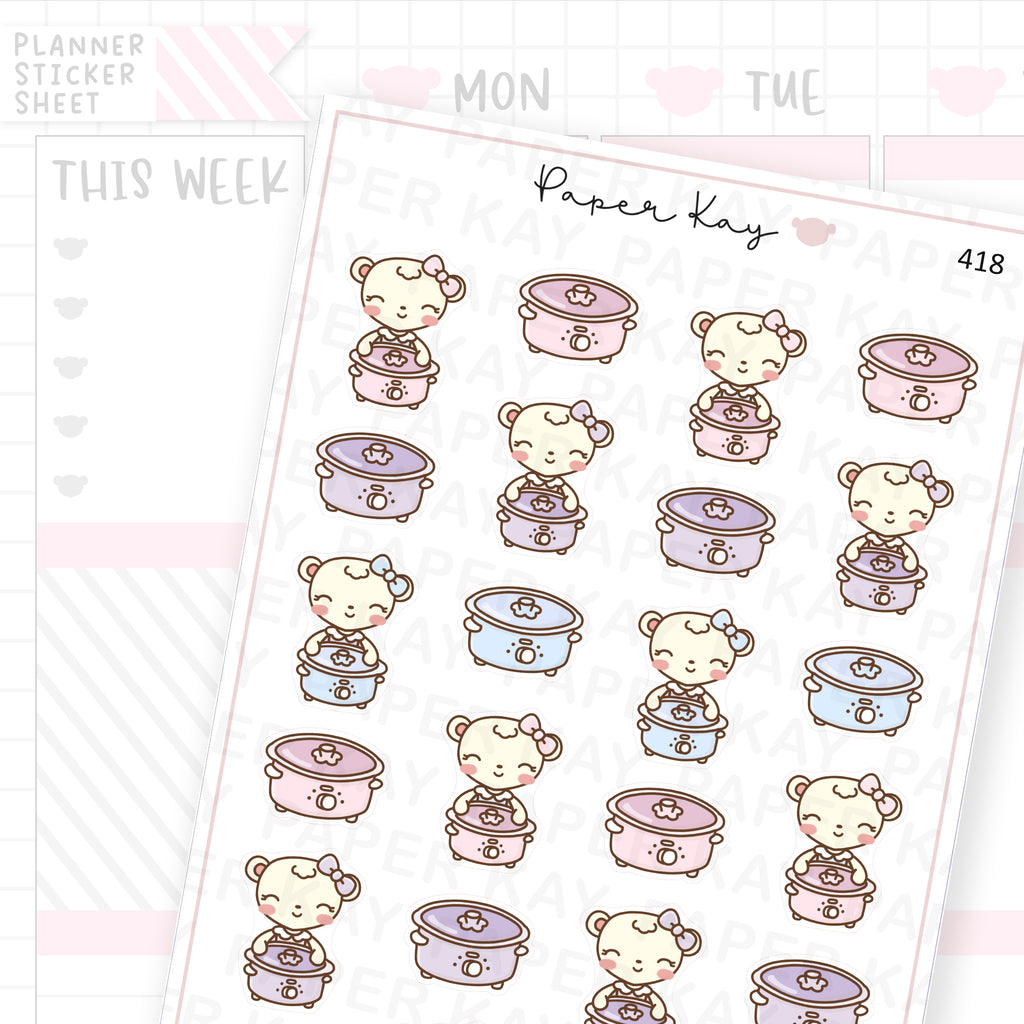 Slow Cooker Sticker Sheet