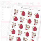 Blood Test Sticker Sheet